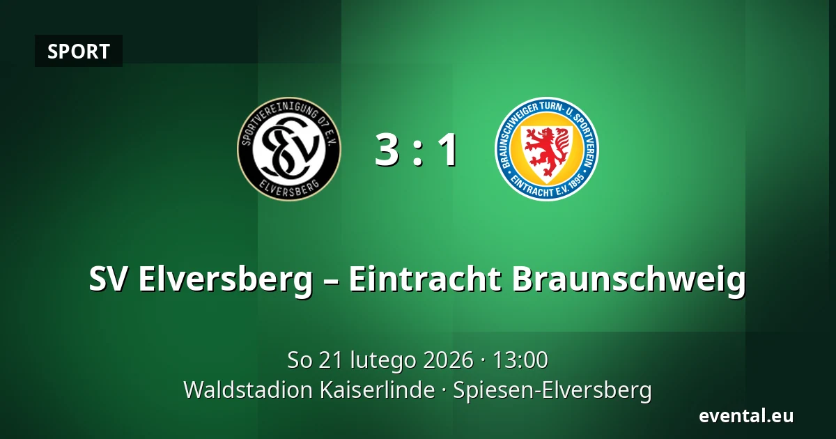 SV Elversberg – Eintracht Braunschweig — Waldstadion Kaiserlinde, Spiesen-Elversberg