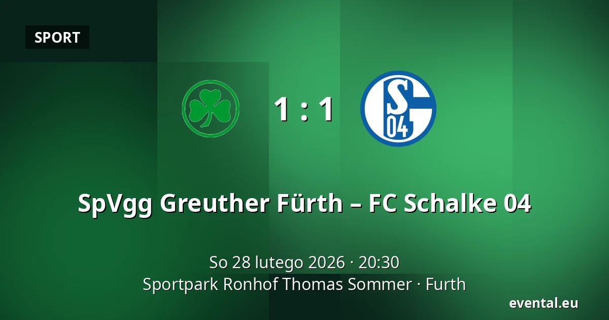 SpVgg Greuther Fürth – FC Schalke 04 — Sportpark Ronhof Thomas Sommer, Furth