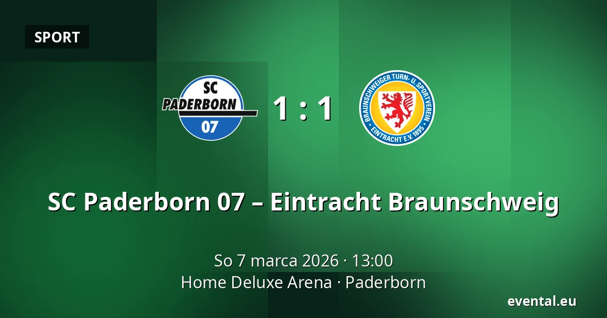 SC Paderborn 07 – Eintracht Braunschweig — Home Deluxe Arena, Paderborn