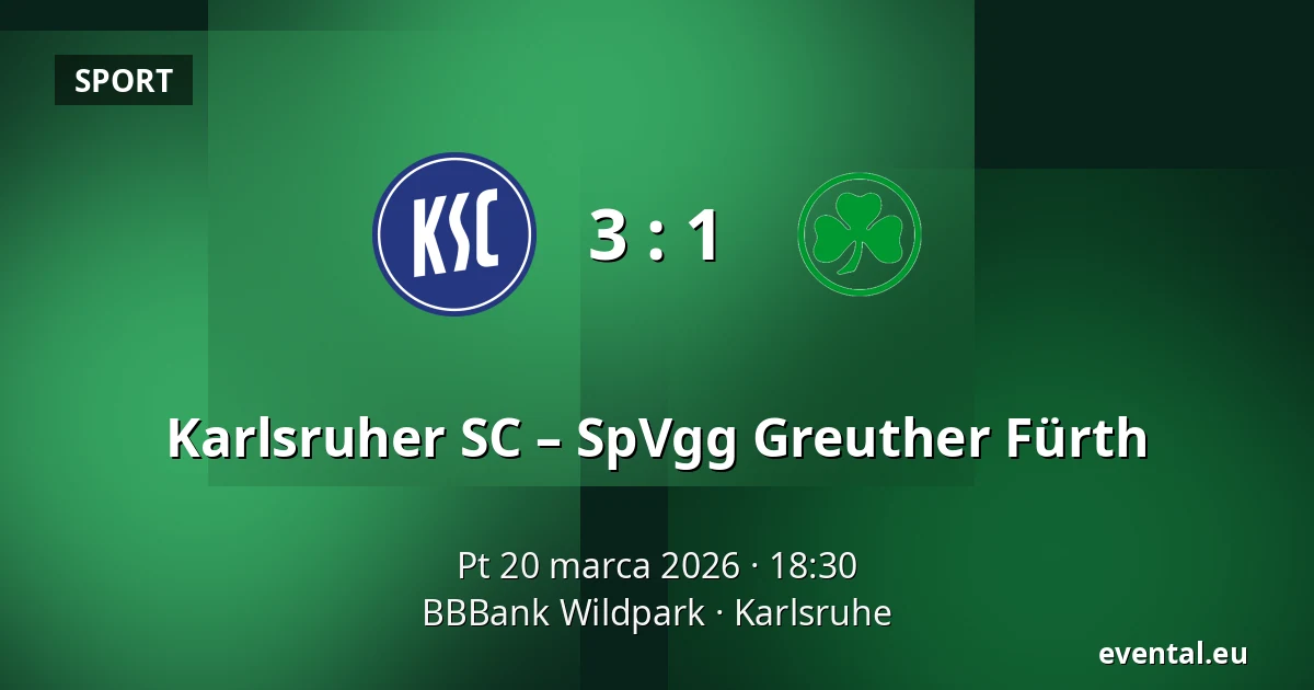 Karlsruher SC – SpVgg Greuther Fürth — BBBank Wildpark, Karlsruhe