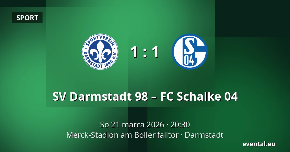 SV Darmstadt 98 – FC Schalke 04 — Merck-Stadion am Bollenfalltor, Darmstadt