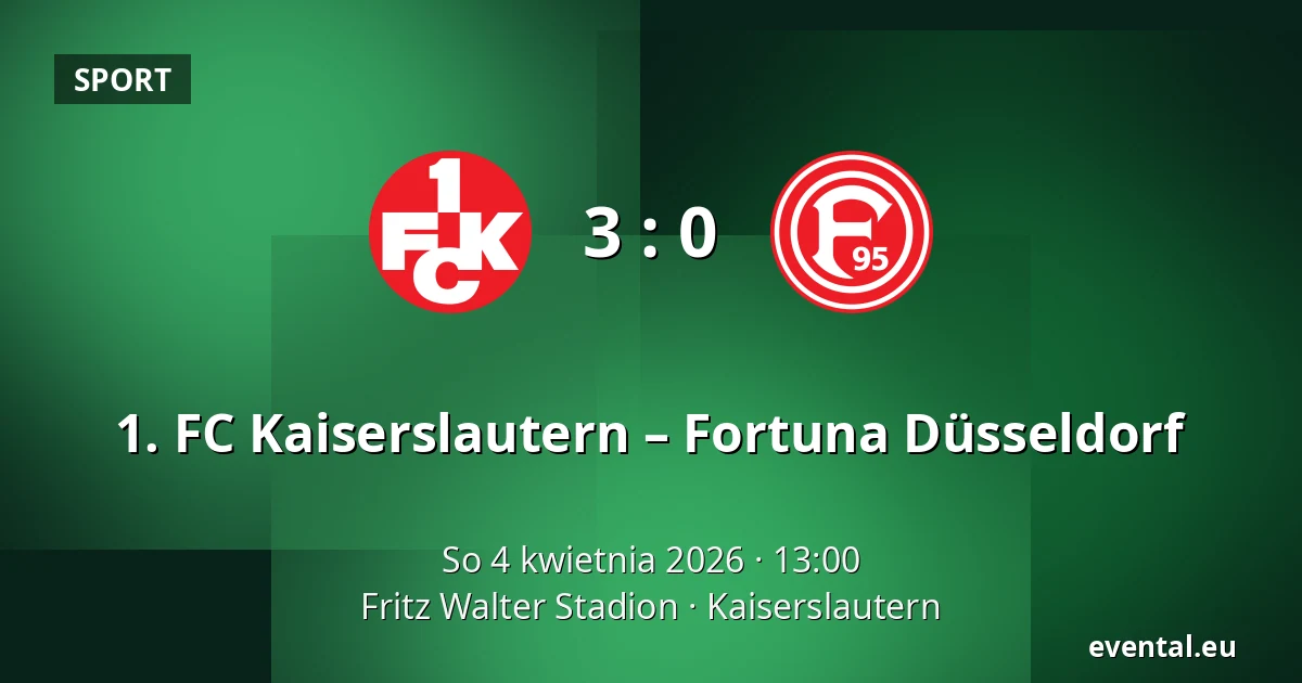 1. FC Kaiserslautern – Fortuna Düsseldorf — Fritz Walter Stadion, Kaiserslautern