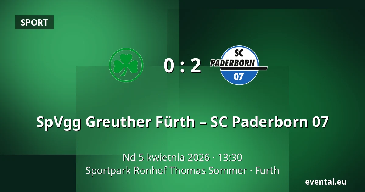 SpVgg Greuther Fürth – SC Paderborn 07 — Sportpark Ronhof Thomas Sommer, Furth