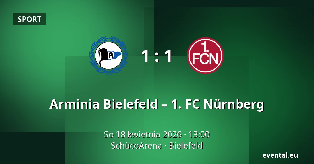 Arminia Bielefeld – 1. FC Nürnberg — SchücoArena, Bielefeld