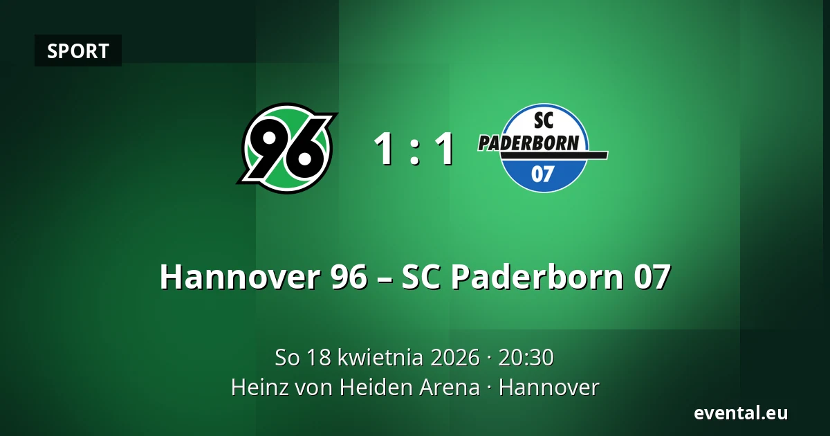 Hannover 96 – SC Paderborn 07 — Heinz von Heiden Arena, Hannover