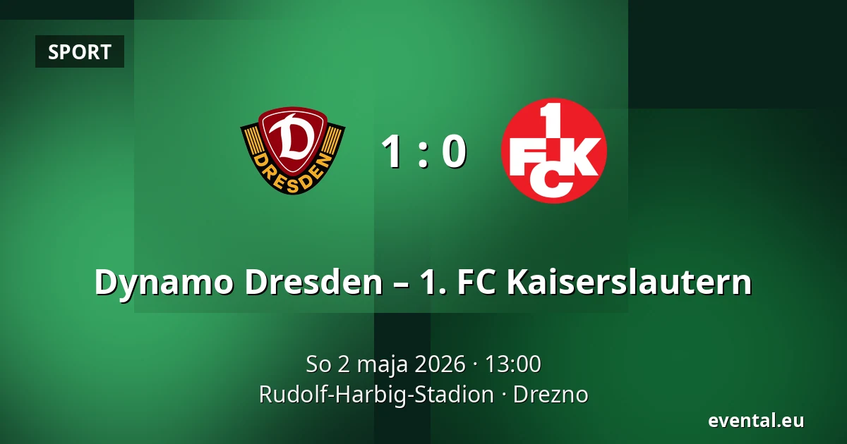 Dynamo Dresden – 1. FC Kaiserslautern — Rudolf-Harbig-Stadion, Drezno