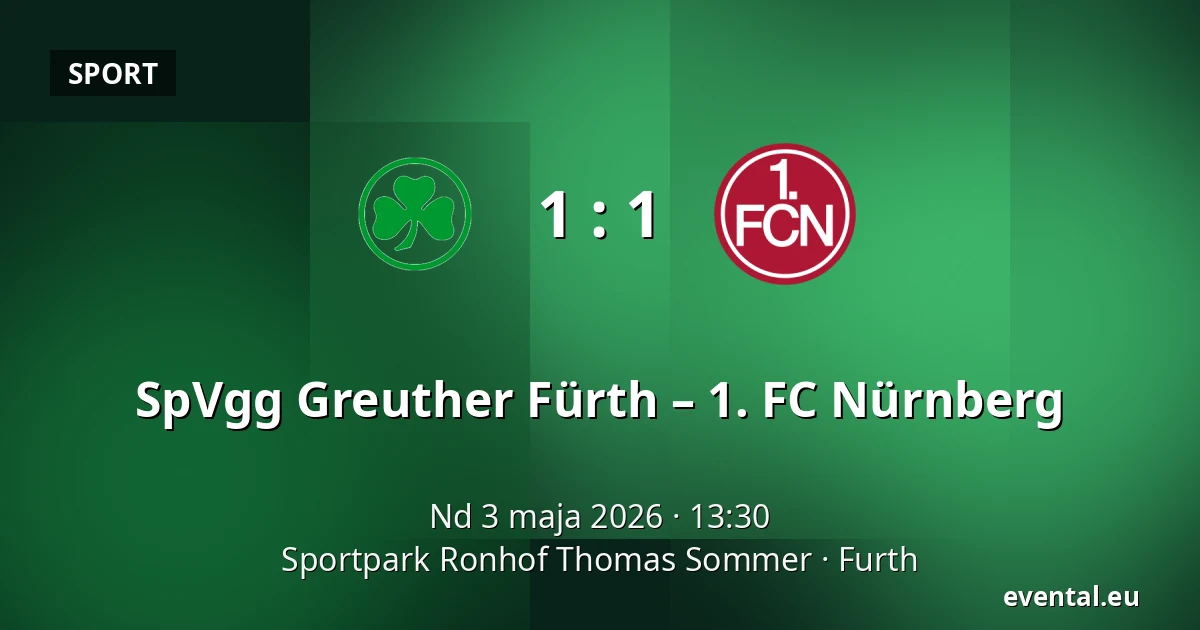 SpVgg Greuther Fürth – 1. FC Nürnberg — Sportpark Ronhof Thomas Sommer, Furth