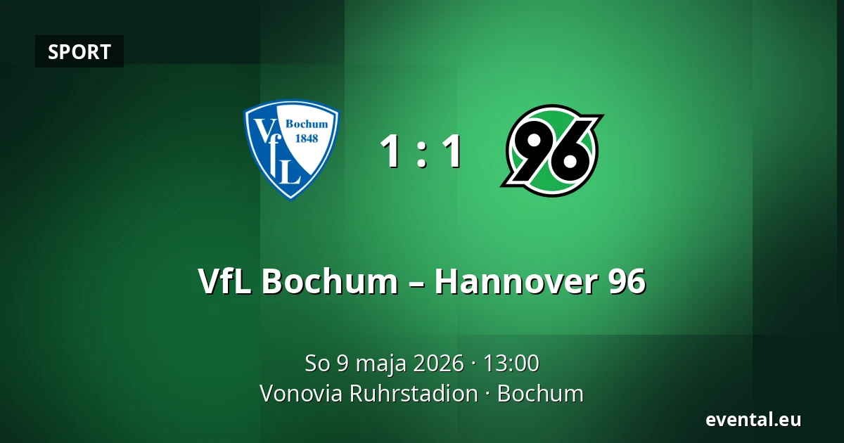 VfL Bochum – Hannover 96 — Vonovia Ruhrstadion, Bochum