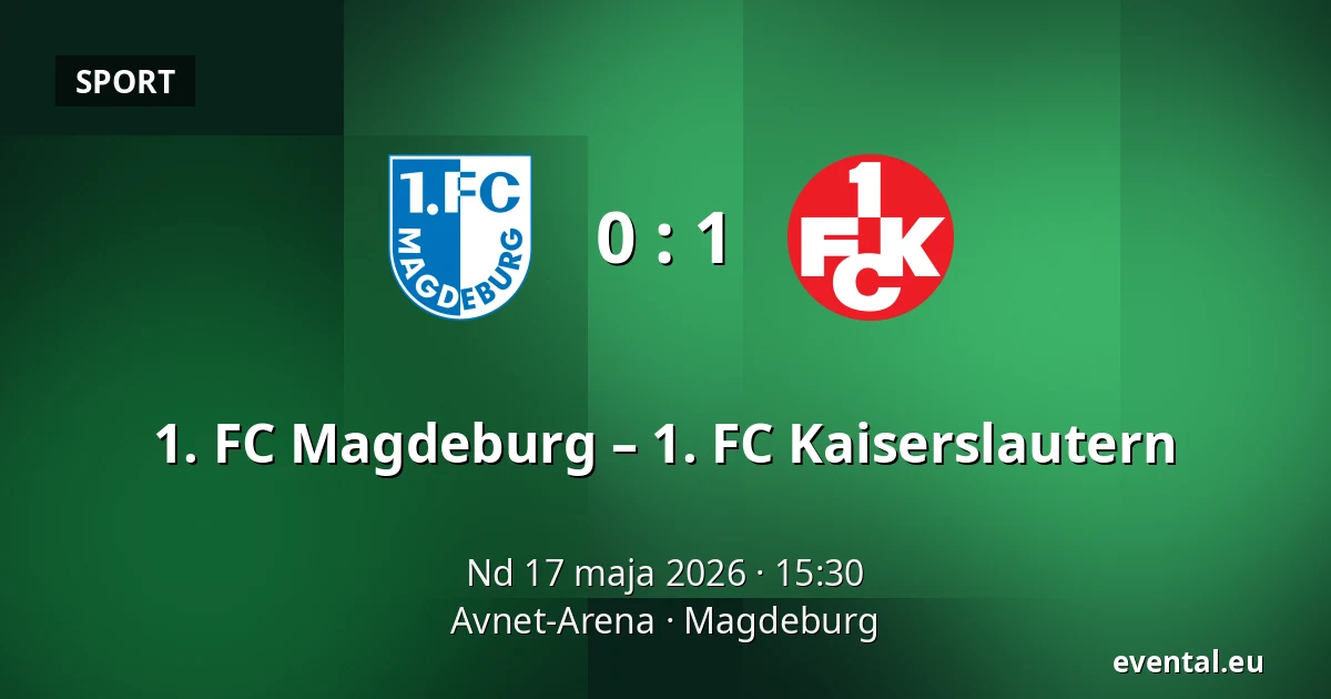 1. FC Magdeburg – 1. FC Kaiserslautern — Avnet-Arena, Magdeburg