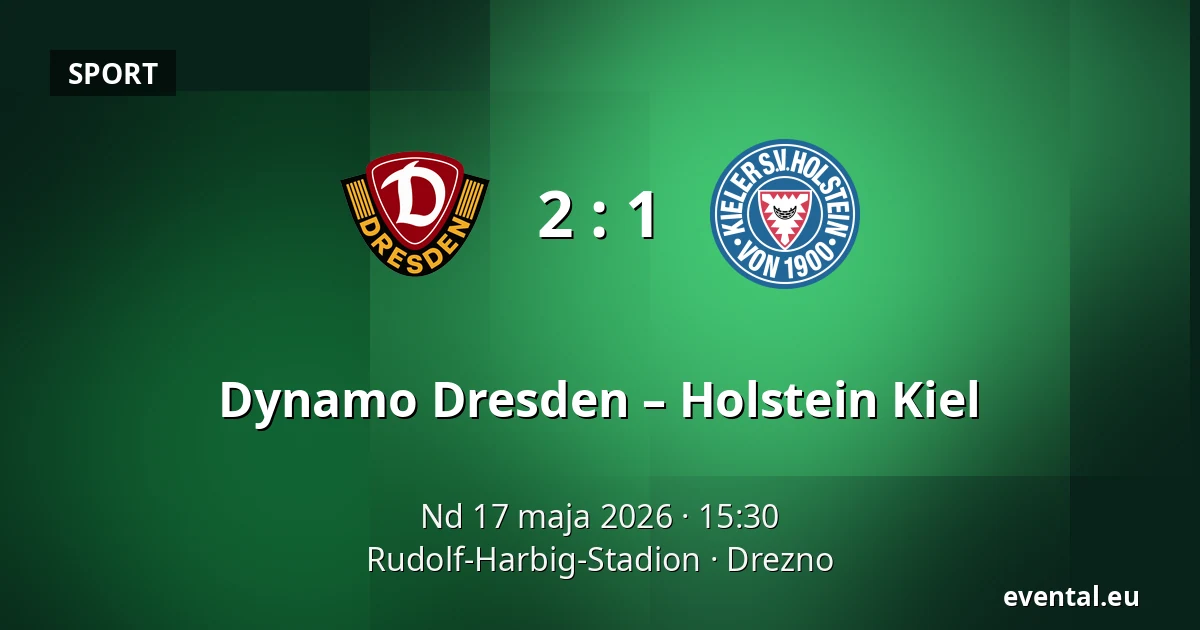 Dynamo Dresden – Holstein Kiel — Rudolf-Harbig-Stadion, Drezno
