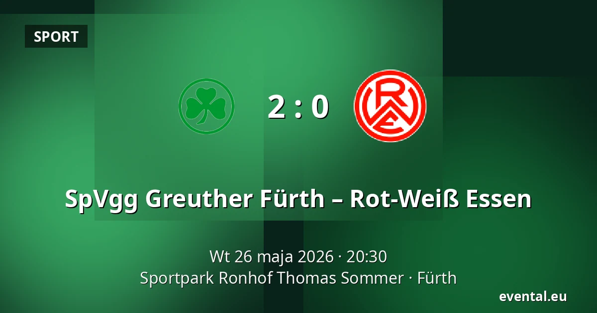 SpVgg Greuther Fürth – Rot-Weiß Essen — Sportpark Ronhof Thomas Sommer, Fürth