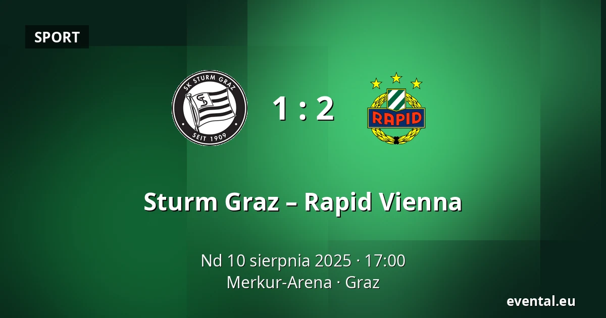 Sturm Graz – Rapid Vienna — Merkur-Arena, Graz
