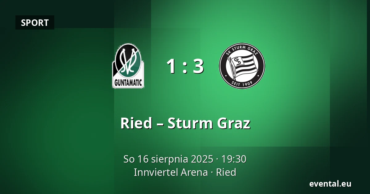 Ried – Sturm Graz — Innviertel Arena, Ried