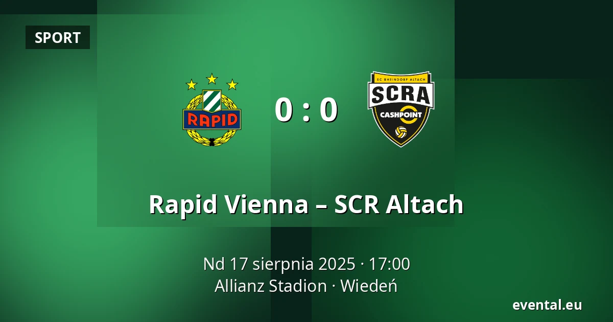 Rapid Vienna – SCR Altach — Allianz Stadion, Wiedeń