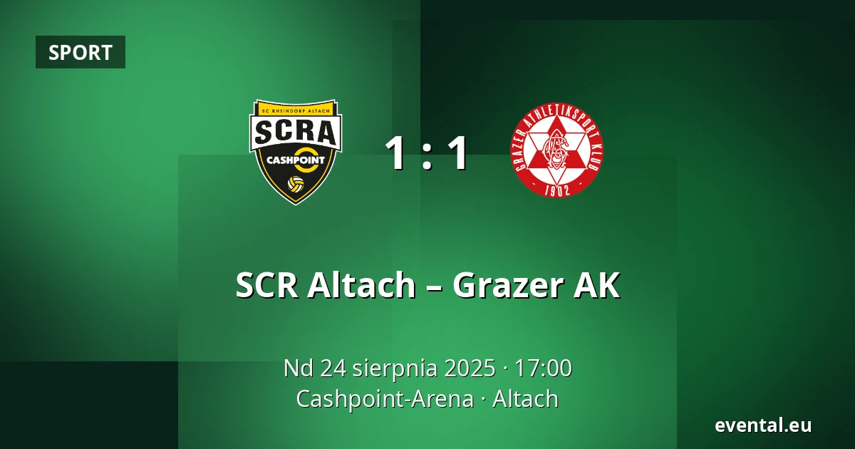 SCR Altach – Grazer AK — Cashpoint-Arena, Altach