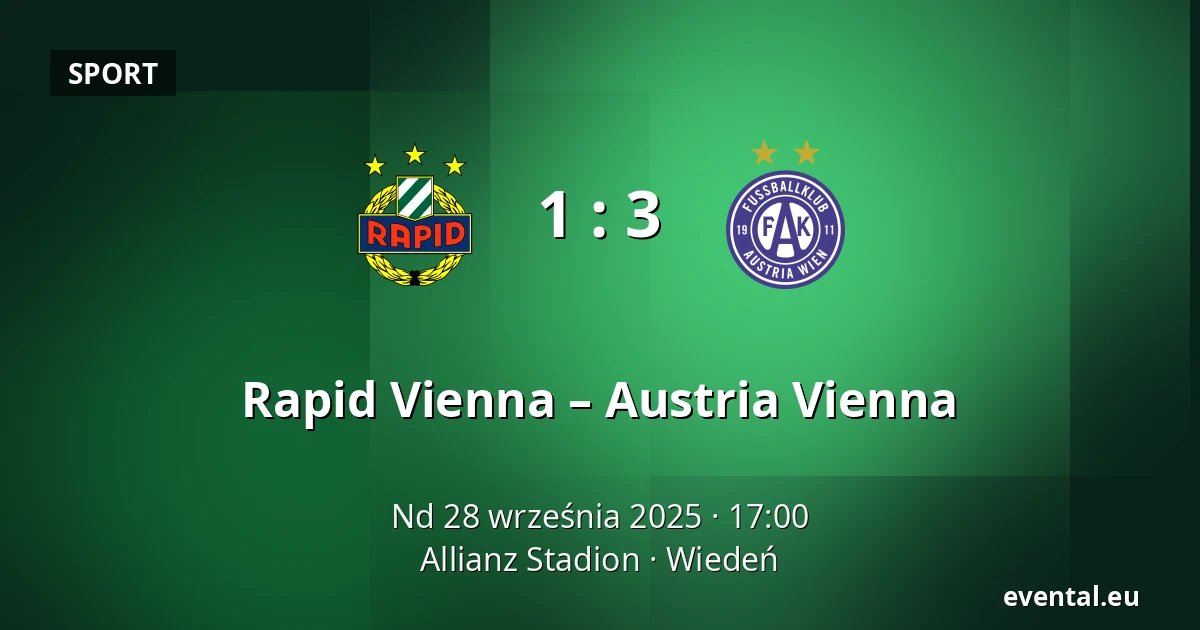 Rapid Vienna – Austria Vienna — Allianz Stadion, Wiedeń