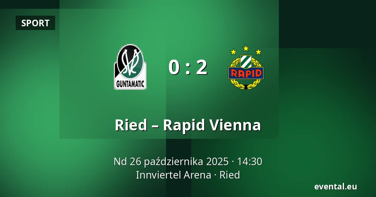 Ried – Rapid Vienna — Innviertel Arena, Ried