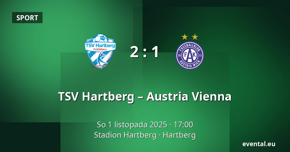 TSV Hartberg – Austria Vienna — Stadion Hartberg, Hartberg