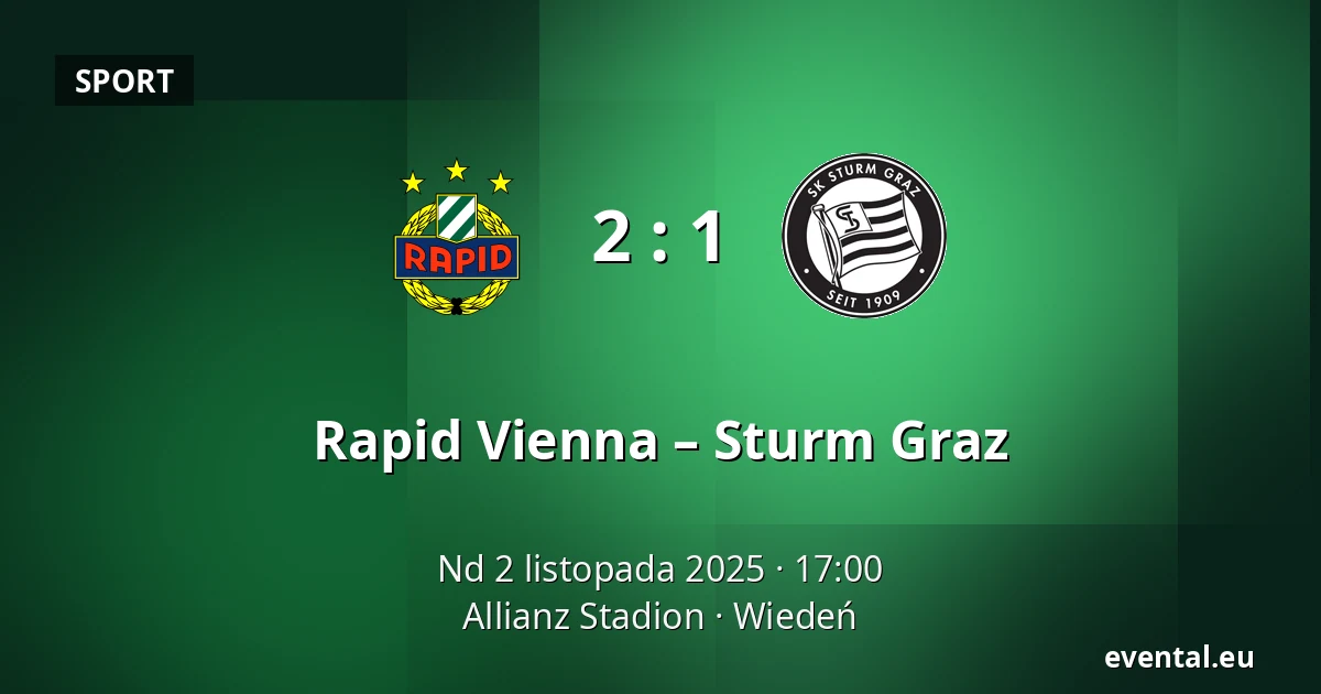 Rapid Vienna – Sturm Graz — Allianz Stadion, Wiedeń