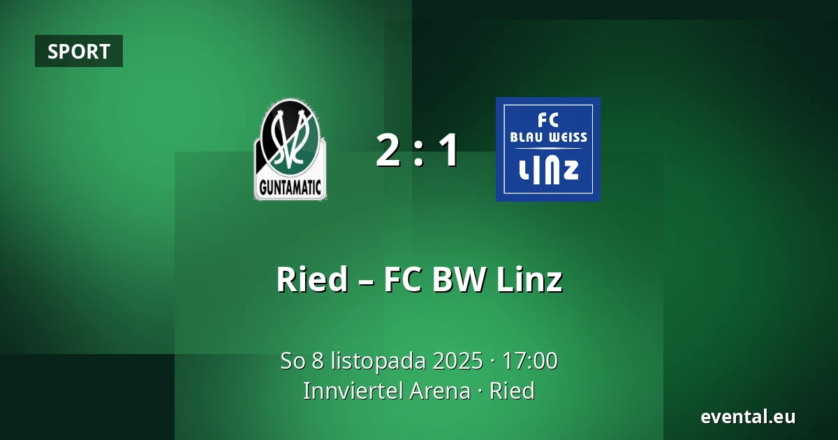 Ried – FC BW Linz — Innviertel Arena, Ried
