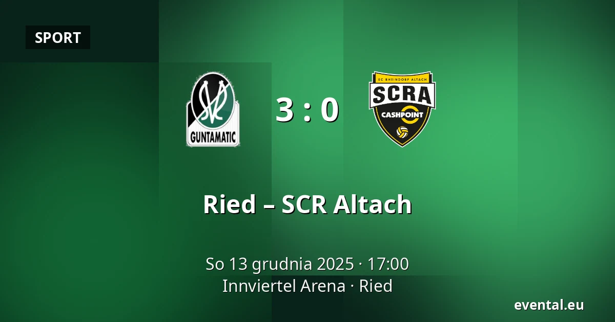 Ried – SCR Altach — Innviertel Arena, Ried