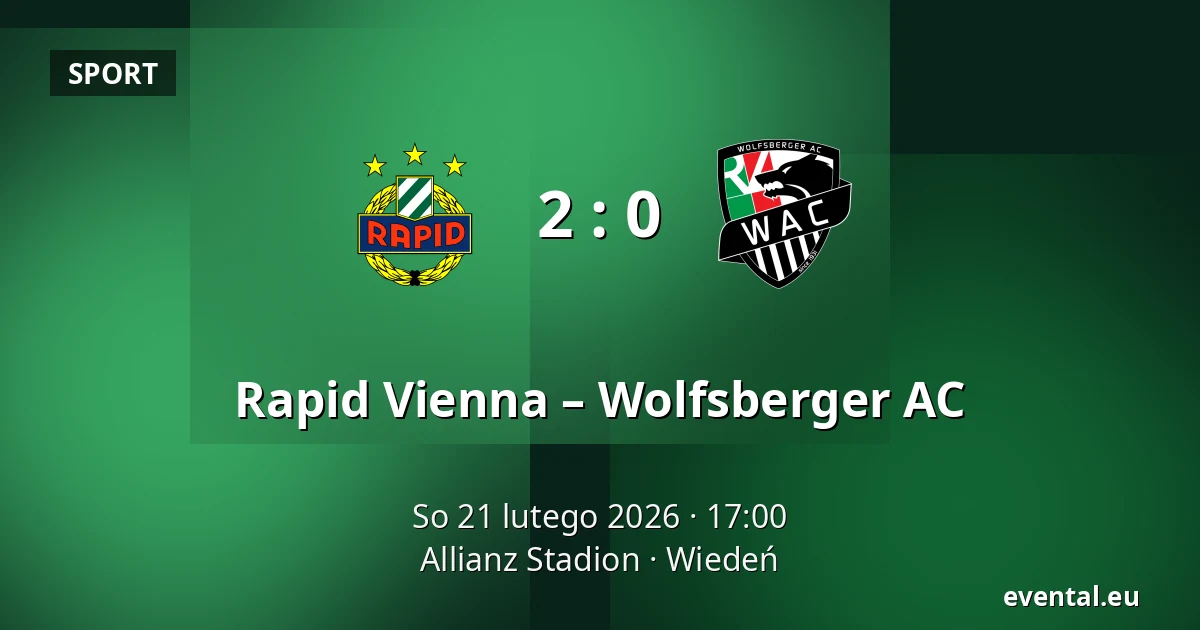 Rapid Vienna – Wolfsberger AC — Allianz Stadion, Wiedeń