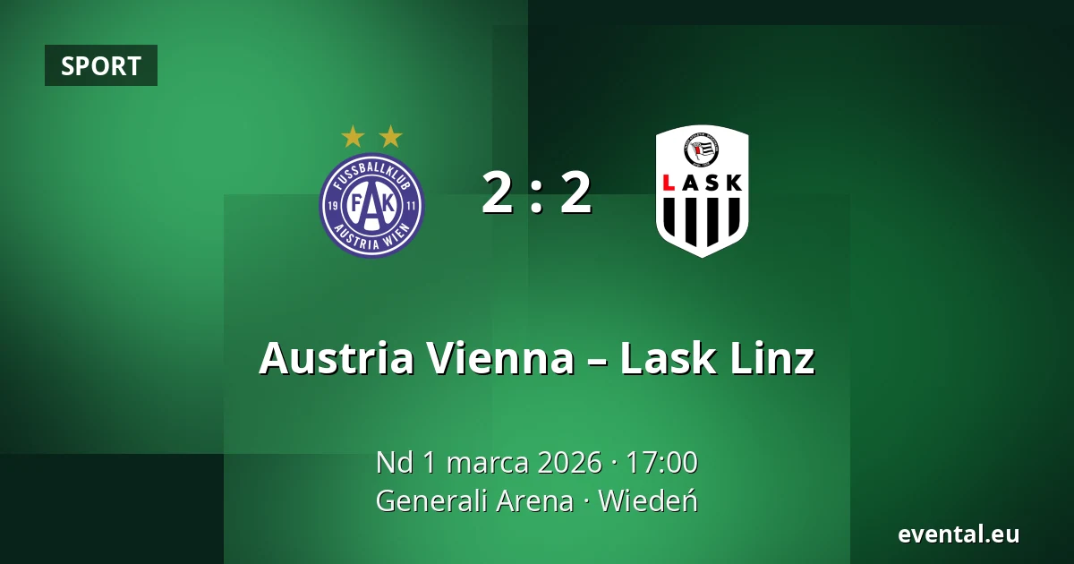 Austria Vienna – Lask Linz — Generali Arena, Wiedeń