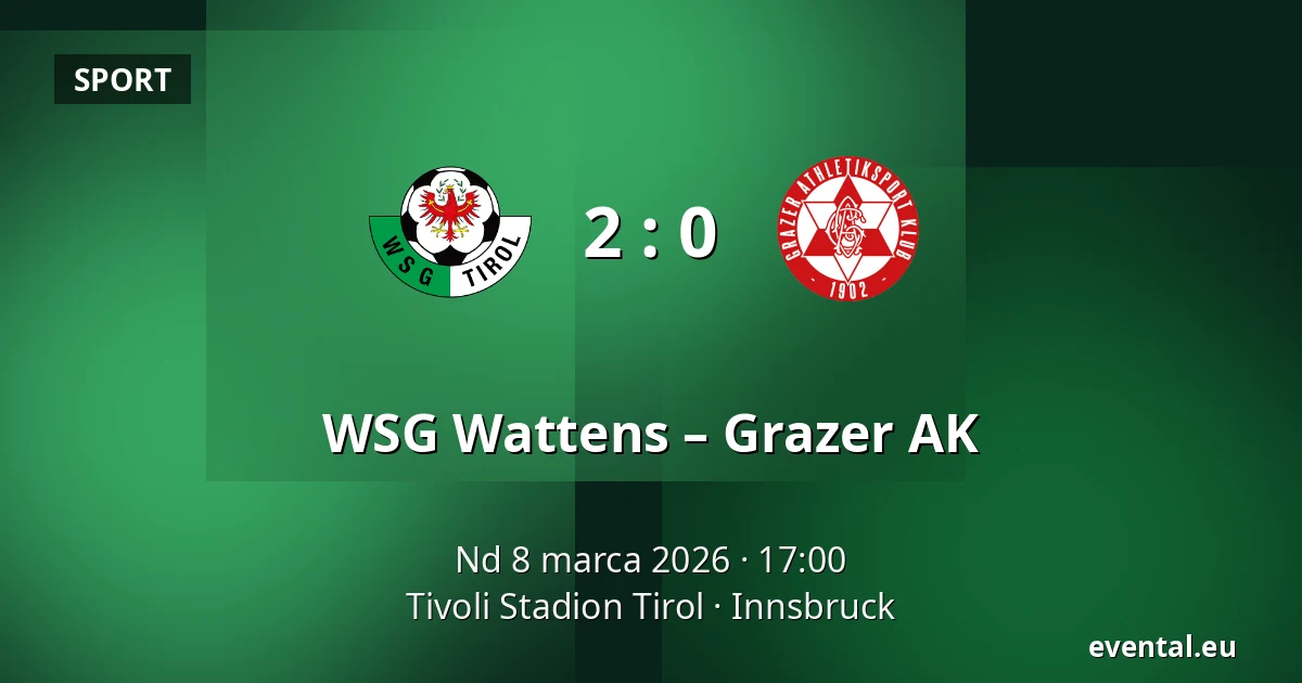 WSG Wattens – Grazer AK — Tivoli Stadion Tirol, Innsbruck