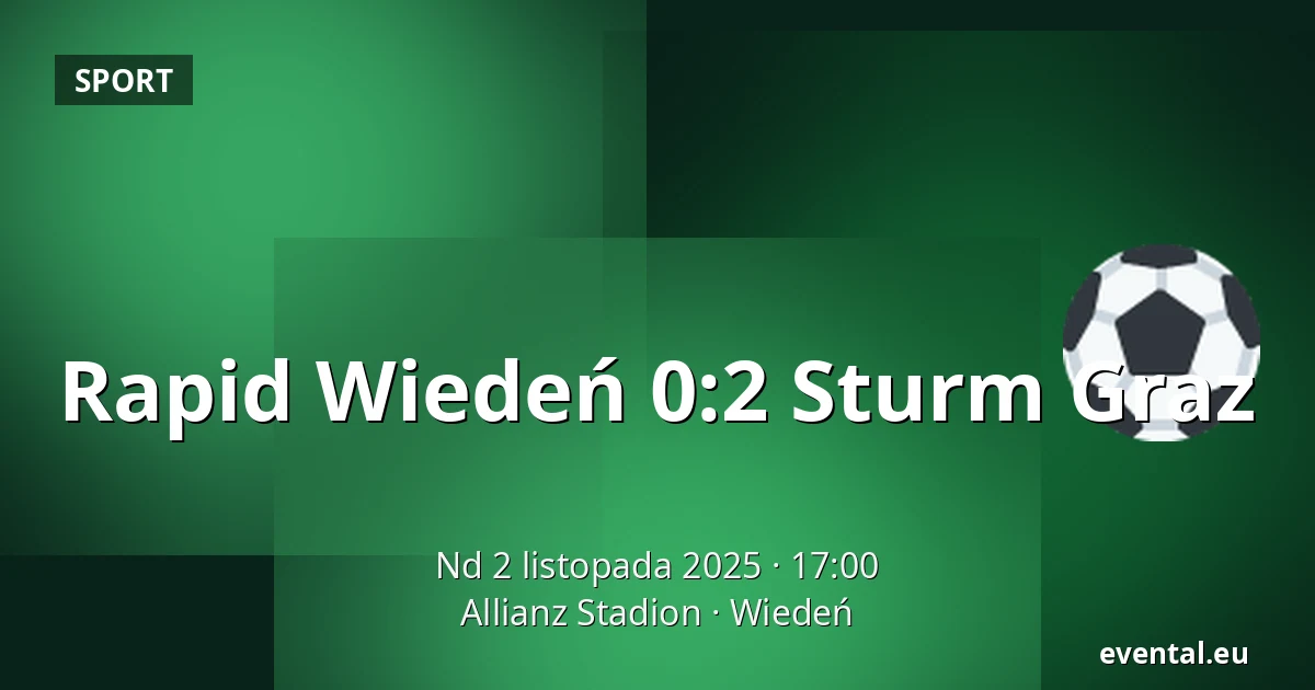 Rapid Wiedeń - Sturm Graz — Allianz Stadion, Wiedeń