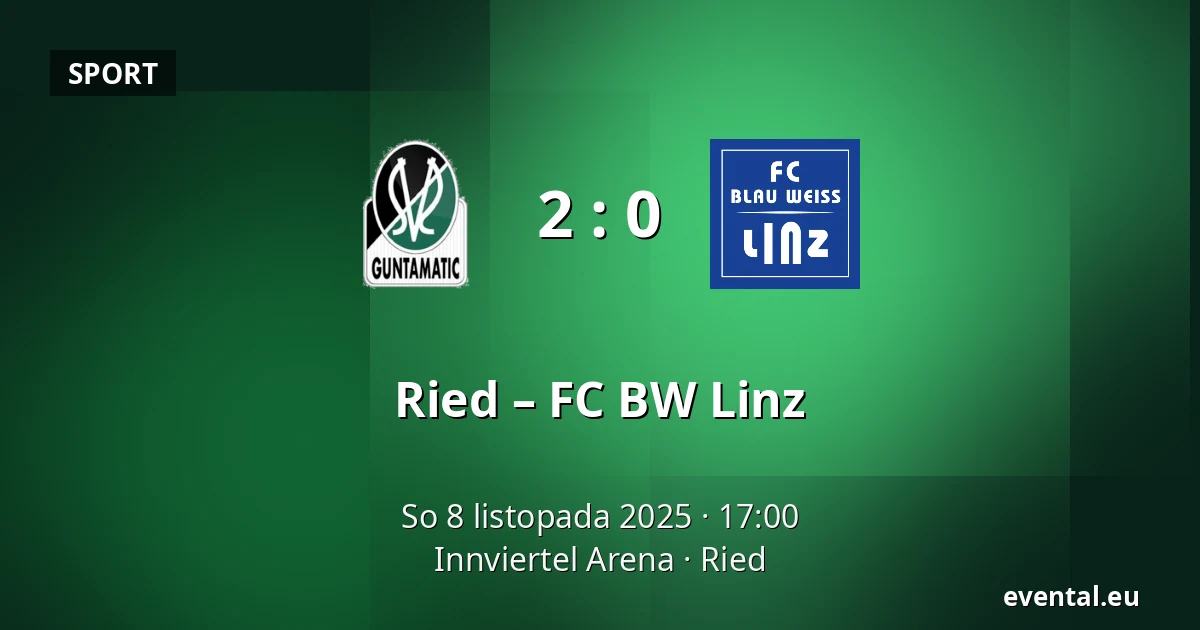Ried – FC BW Linz — Innviertel Arena, Ried