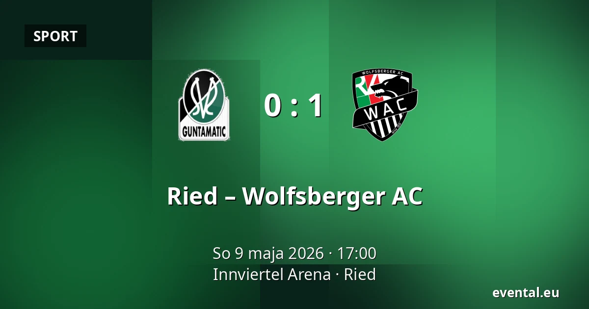 Ried – Wolfsberger AC — Innviertel Arena, Ried