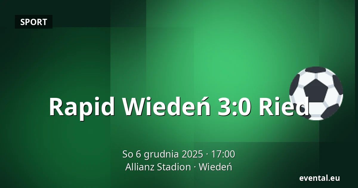 Rapid Wiedeń - Ried — Allianz Stadion, Wiedeń