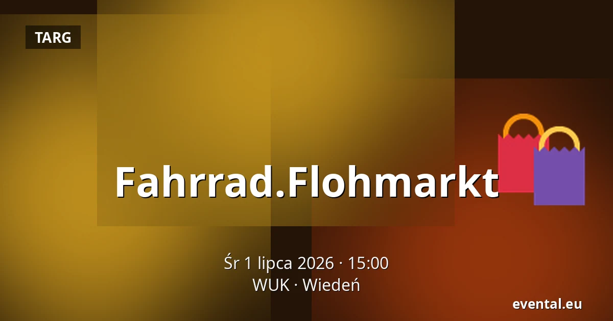 Fahrrad.Flohmarkt — WUK, Wiedeń
