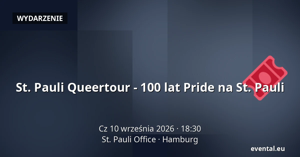 St. Pauli Queertour - 100 lat Pride na St. Pauli — St. Pauli Office, Hamburg