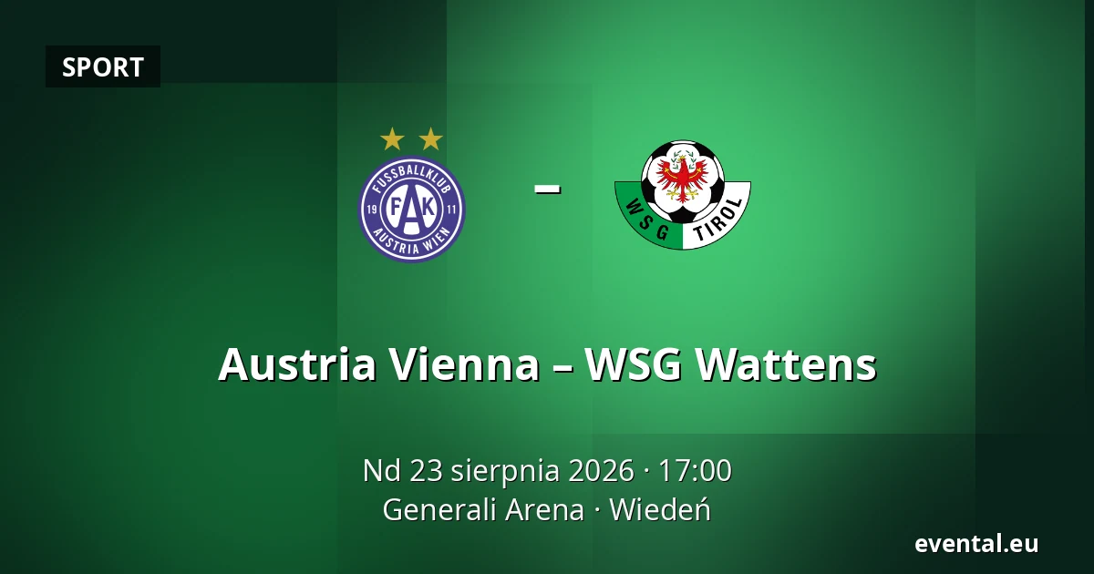Austria Vienna – WSG Wattens — Generali Arena, Wiedeń