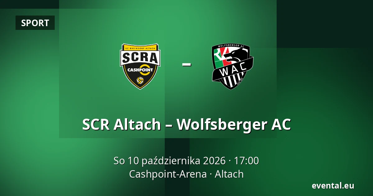 SCR Altach – Wolfsberger AC — Cashpoint-Arena, Altach