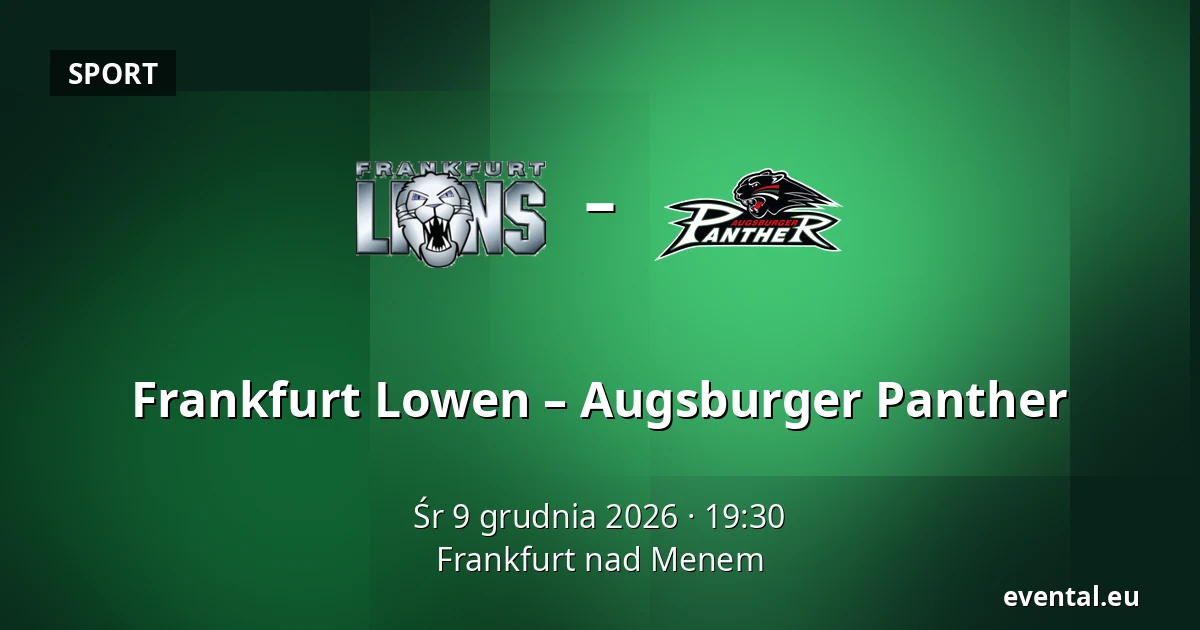 Frankfurt Lowen – Augsburger Panther — Frankfurt nad Menem