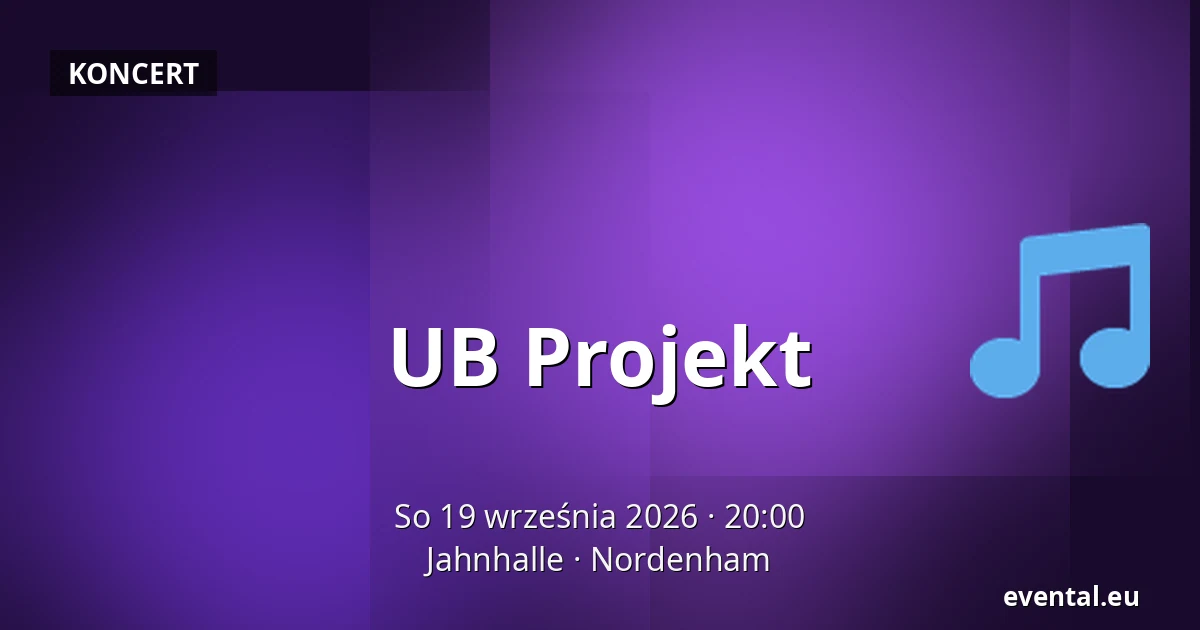 UB Projekt — Jahnhalle, Nordenham