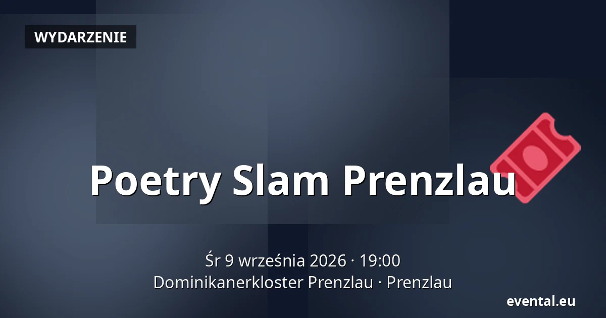 Poetry Slam Prenzlau — Dominikanerkloster Prenzlau, Prenzlau