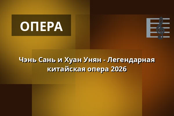 Чэнь Сань и Хуан Унян - Легендарная китайская опера 2026 — Capitol Theater, Дюссельдорф