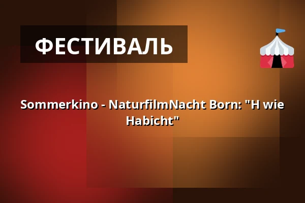 Sommerkino - NaturfilmNacht Born: "H wie Habicht" — Freilichtbühne Born, Born a. Darß