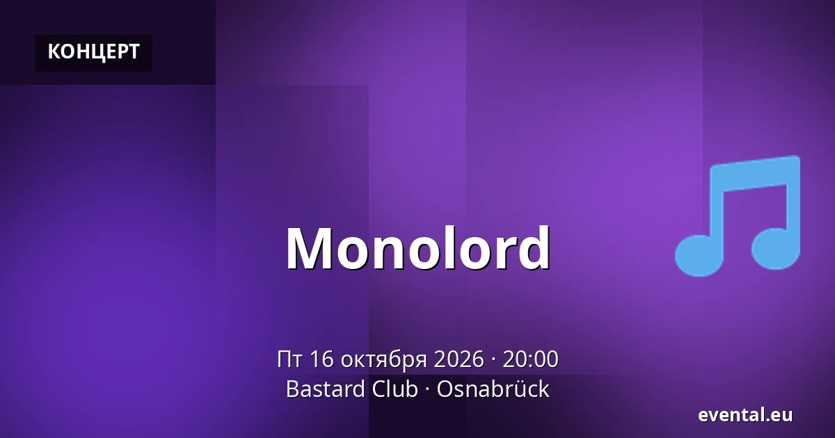 Monolord — Bastard Club, Osnabrück