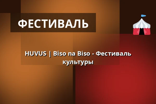 HUVUS | Biso na Biso - Фестиваль культуры — Kunstrasenplatz TSV Georgii-Allianz, Штутгарт