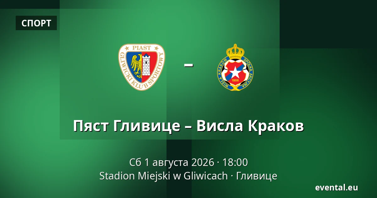 Пяст Гливице – Висла Краков — Stadion Miejski w Gliwicach, Гливице