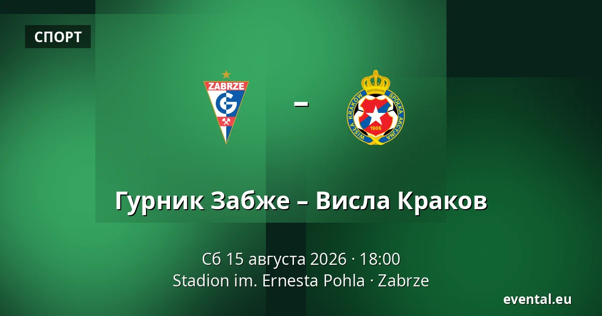 Гурник Забже – Висла Краков — Stadion im. Ernesta Pohla, Zabrze