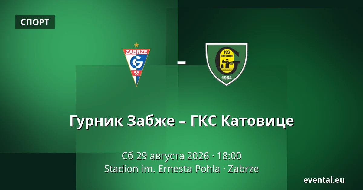 Гурник Забже – ГКС Катовице — Stadion im. Ernesta Pohla, Zabrze