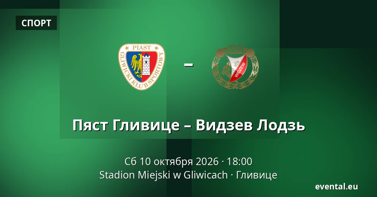 Пяст Гливице – Видзев Лодзь — Stadion Miejski w Gliwicach, Гливице