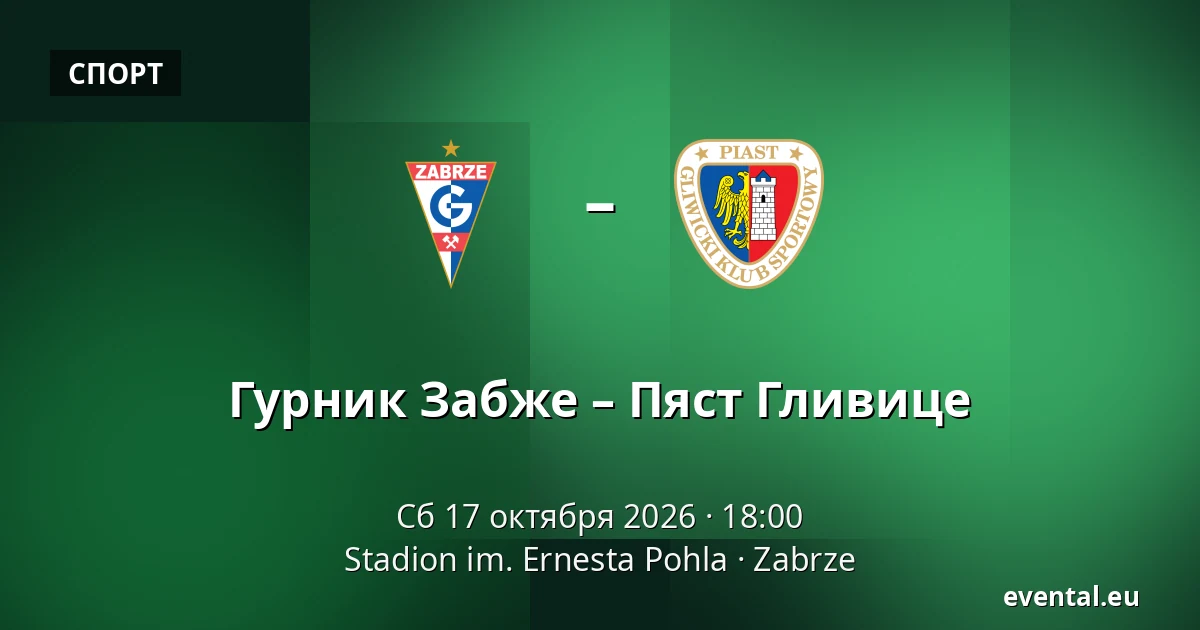 Гурник Забже – Пяст Гливице — Stadion im. Ernesta Pohla, Zabrze