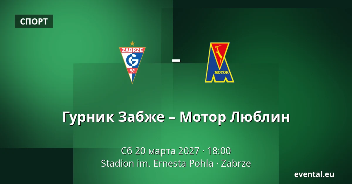 Гурник Забже – Мотор Люблин — Stadion im. Ernesta Pohla, Zabrze