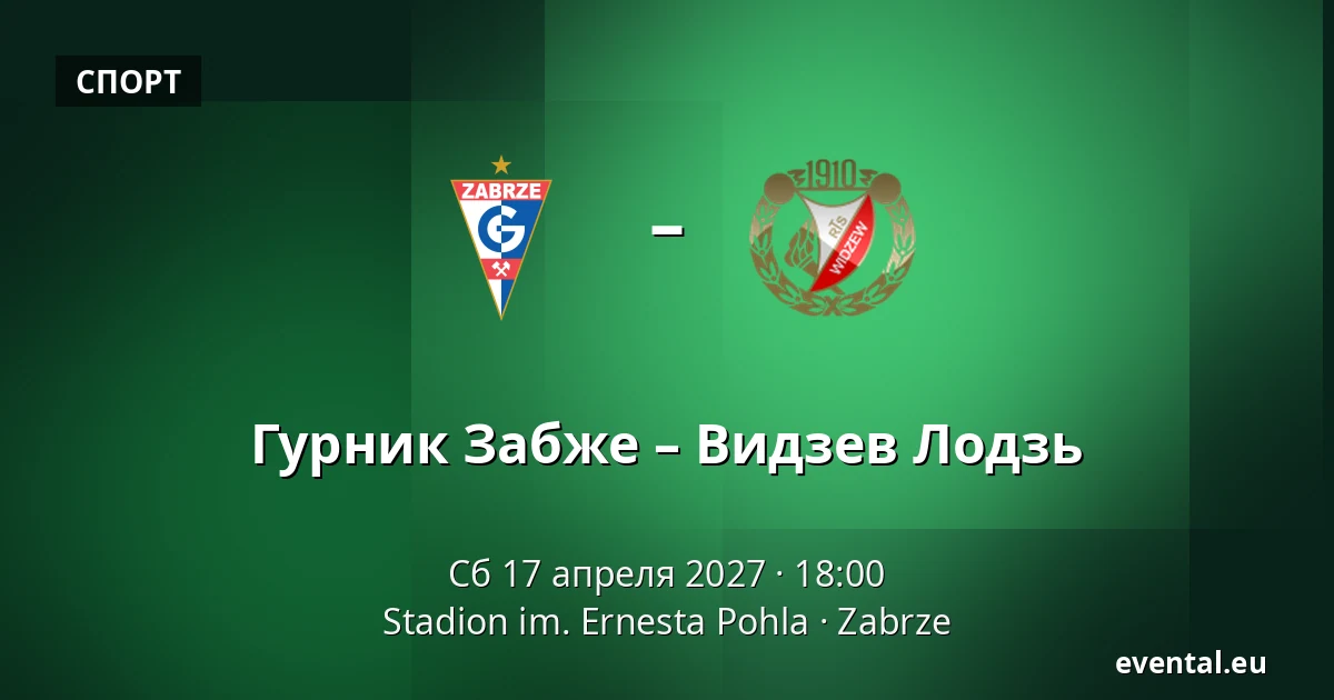 Гурник Забже – Видзев Лодзь — Stadion im. Ernesta Pohla, Zabrze